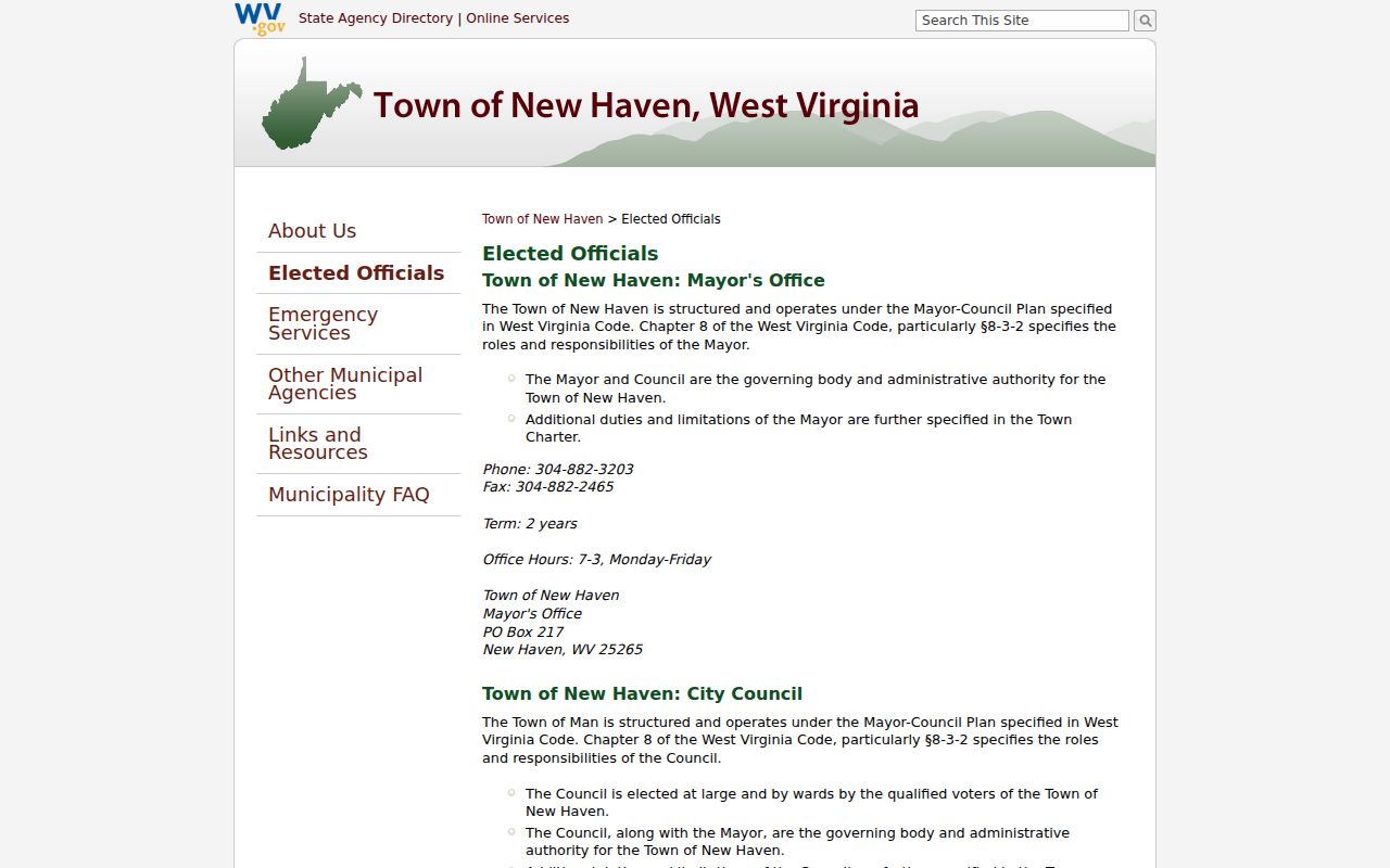 Official New Haven public services page used to distinguish police from court records
