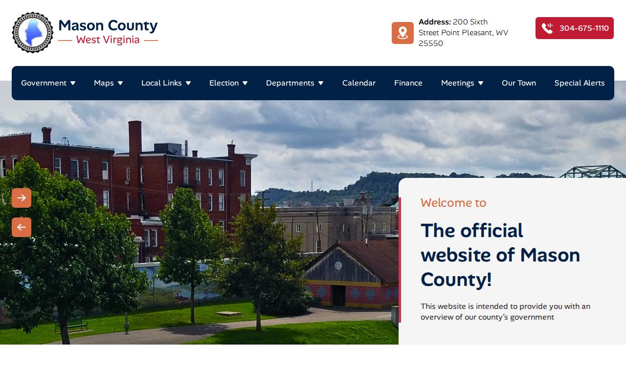Mason County courthouse context for court docket records